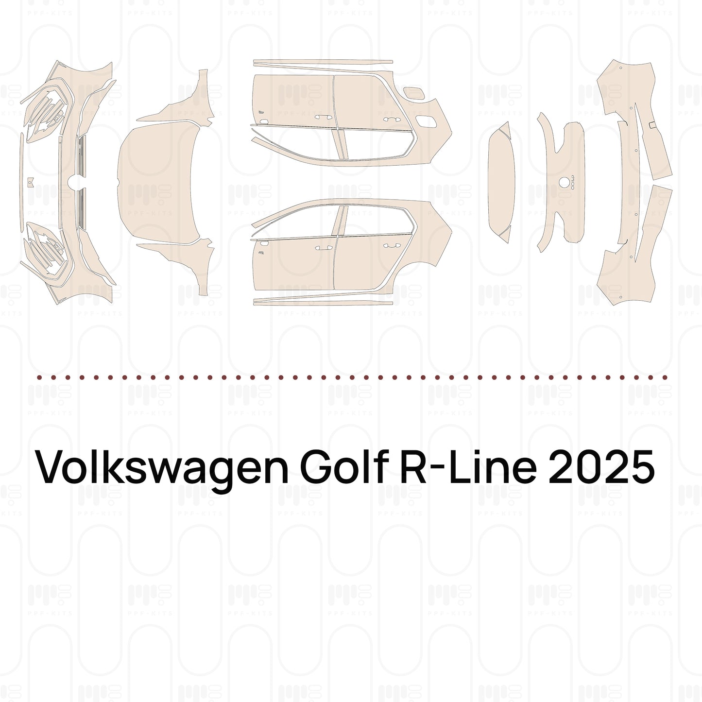 PPF precortado Volkswagen Golf R-Line 2025