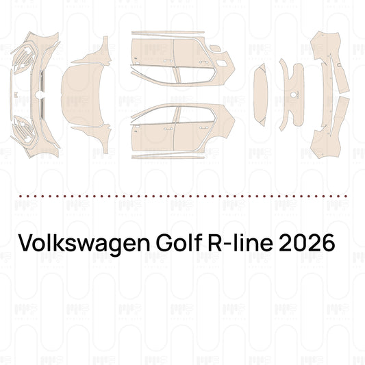 PPF precortado Volkswagen Golf R-line 2026
