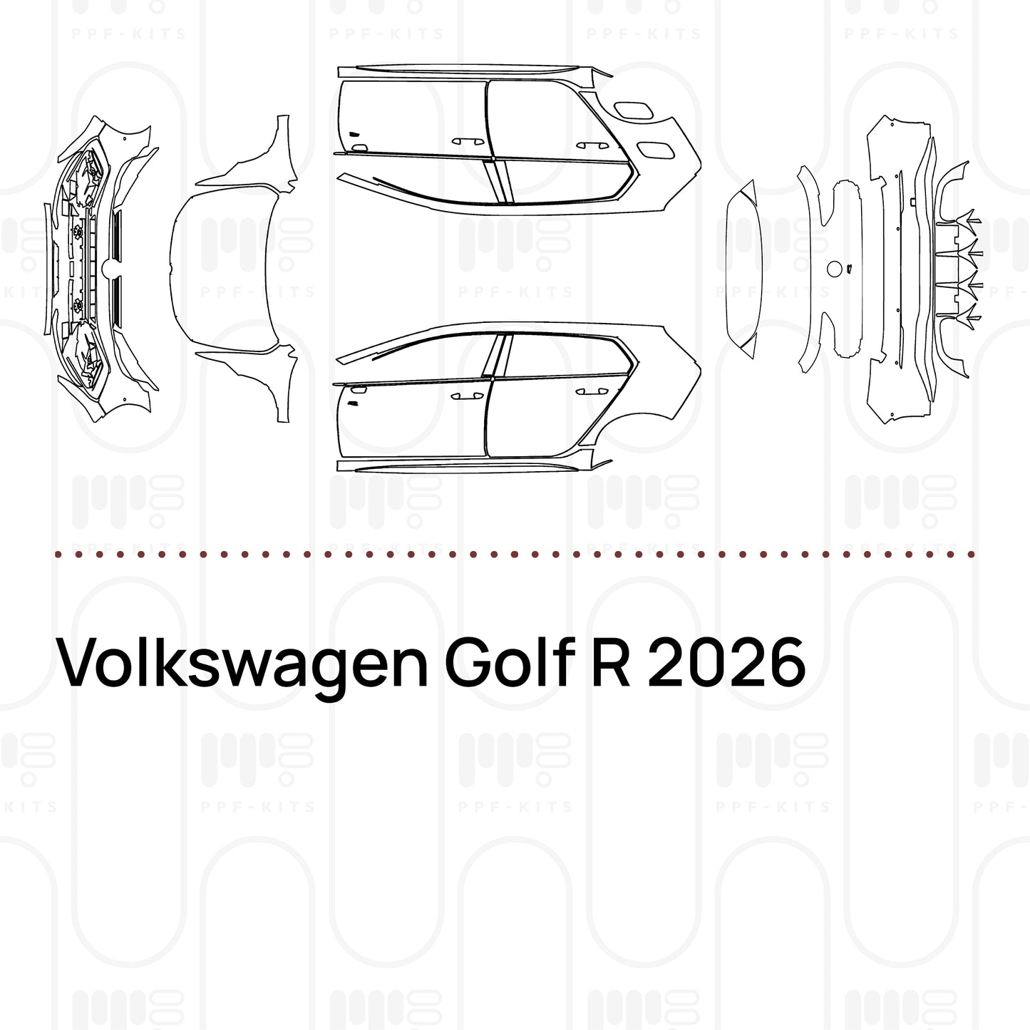 Pre-Cut PPF Volkswagen Golf R 2026