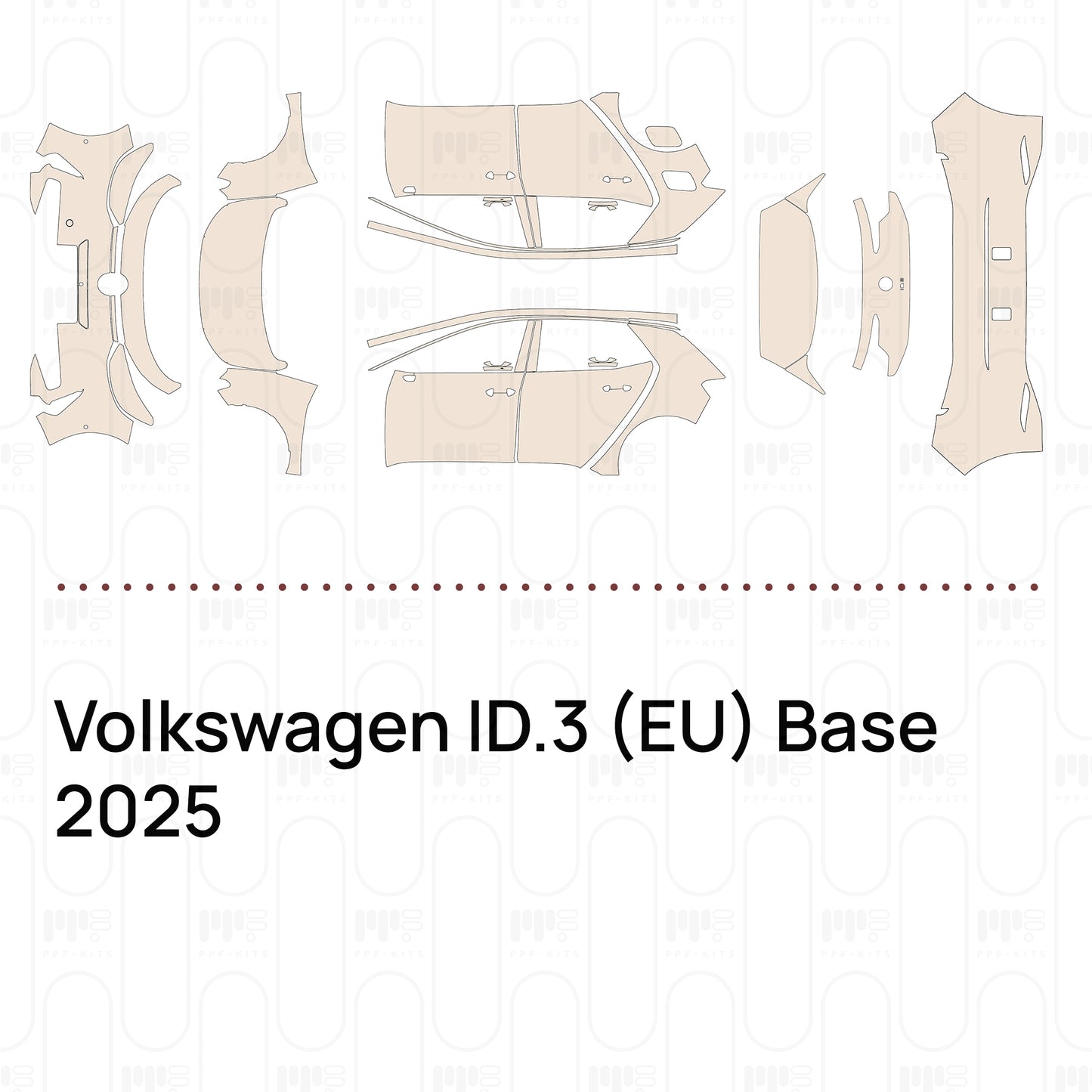PPF precortado Volkswagen ID.3 (EU) Base 2025
