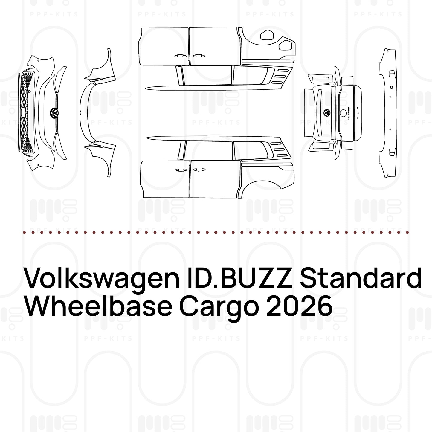 PPF precortado Volkswagen ID.BUZZ Standard Wheelbase Cargo 2026