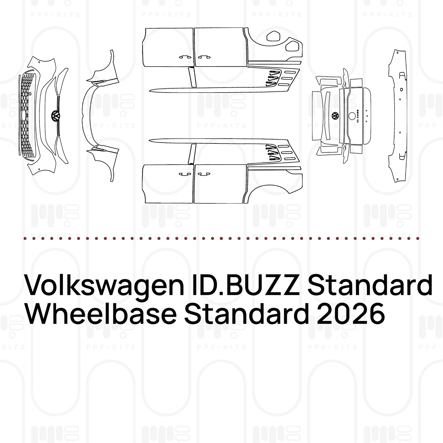 PPF precortado Volkswagen ID.BUZZ Standard Wheelbase Standard 2026