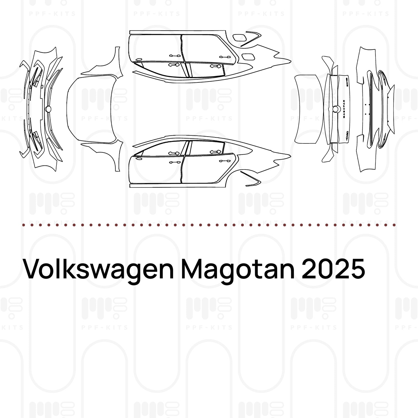 Pre-Cut PPF Volkswagen Magotan 2025