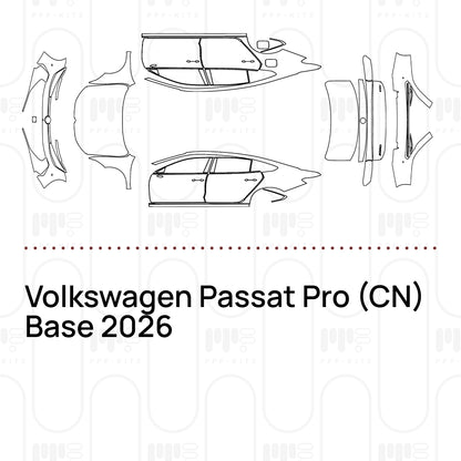 Pre-Cut PPF Volkswagen Passat Pro (CN) Base 2026