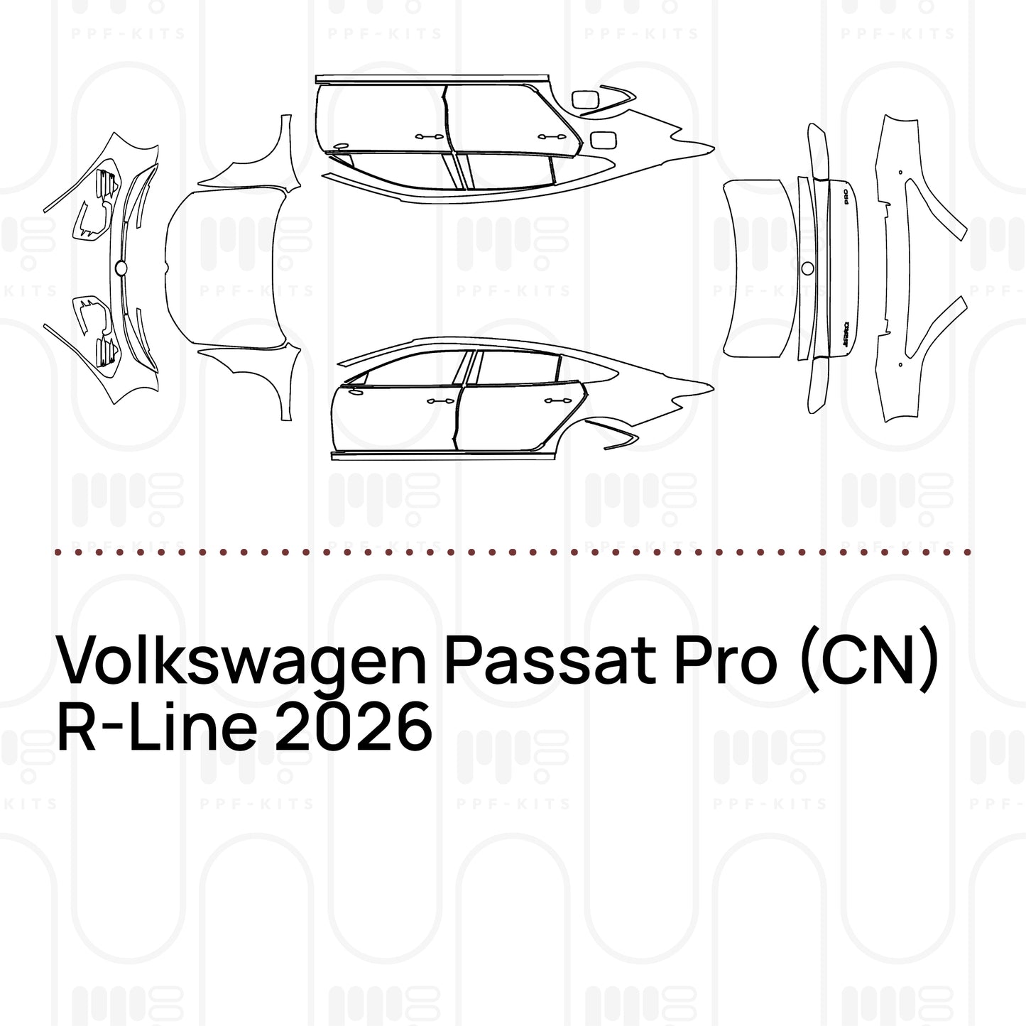 Pre-Cut PPF Volkswagen Passat Pro (CN) R-Line 2026