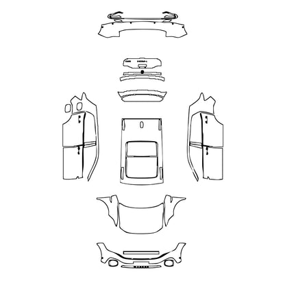 Pre-Cut PPF Volkswagen T-Cross (BR) 2023 - PPF-Kits