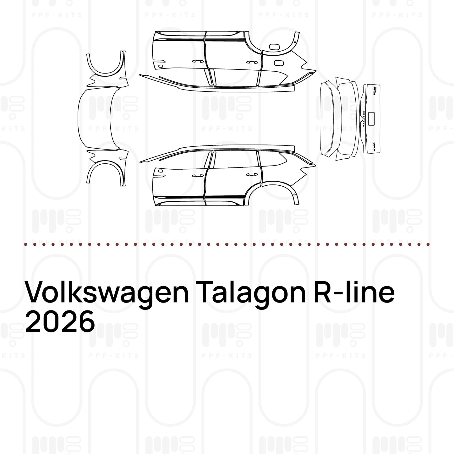 Pre-Cut PPF Volkswagen Talagon R-line 2026