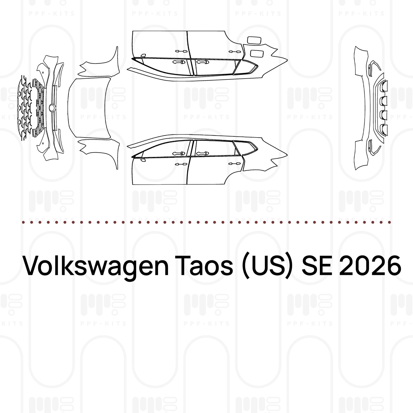 Pre-Cut PPF Volkswagen Taos (US) SE 2026