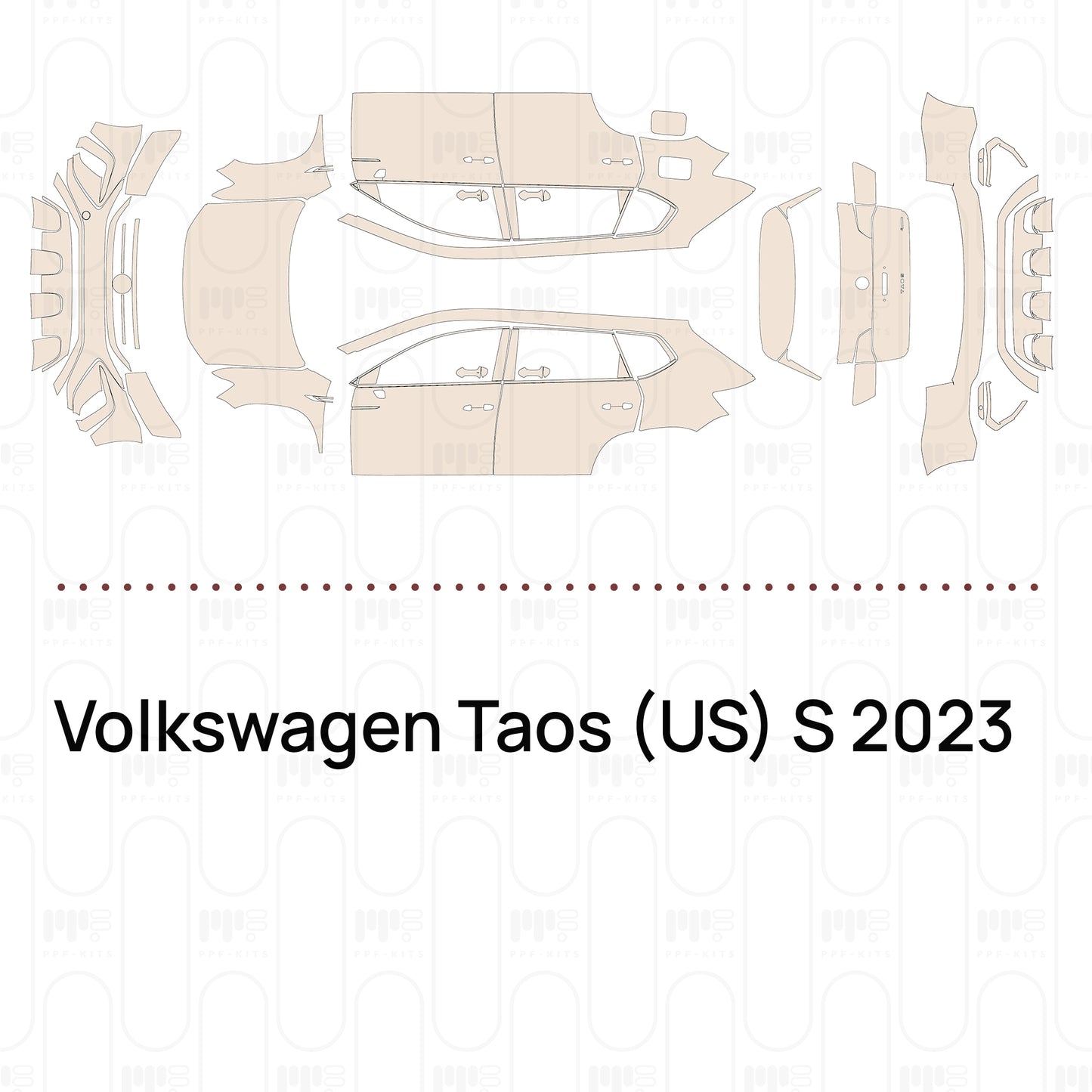 PPF precortado Volkswagen Taos (US) S 2023