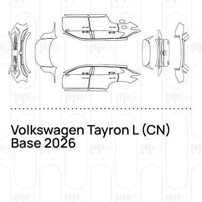 Pre-Cut PPF Volkswagen Tayron L (CN) Base 2026