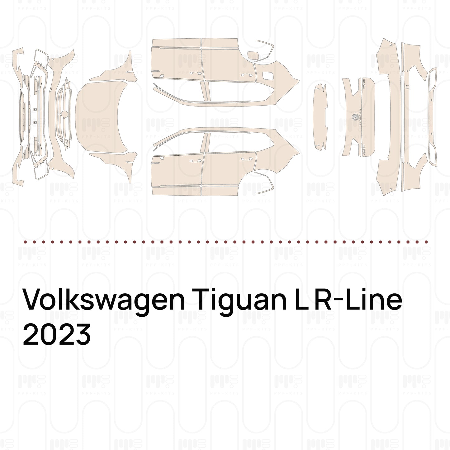 PPF precortado Volkswagen Tiguan L R-Line 2023