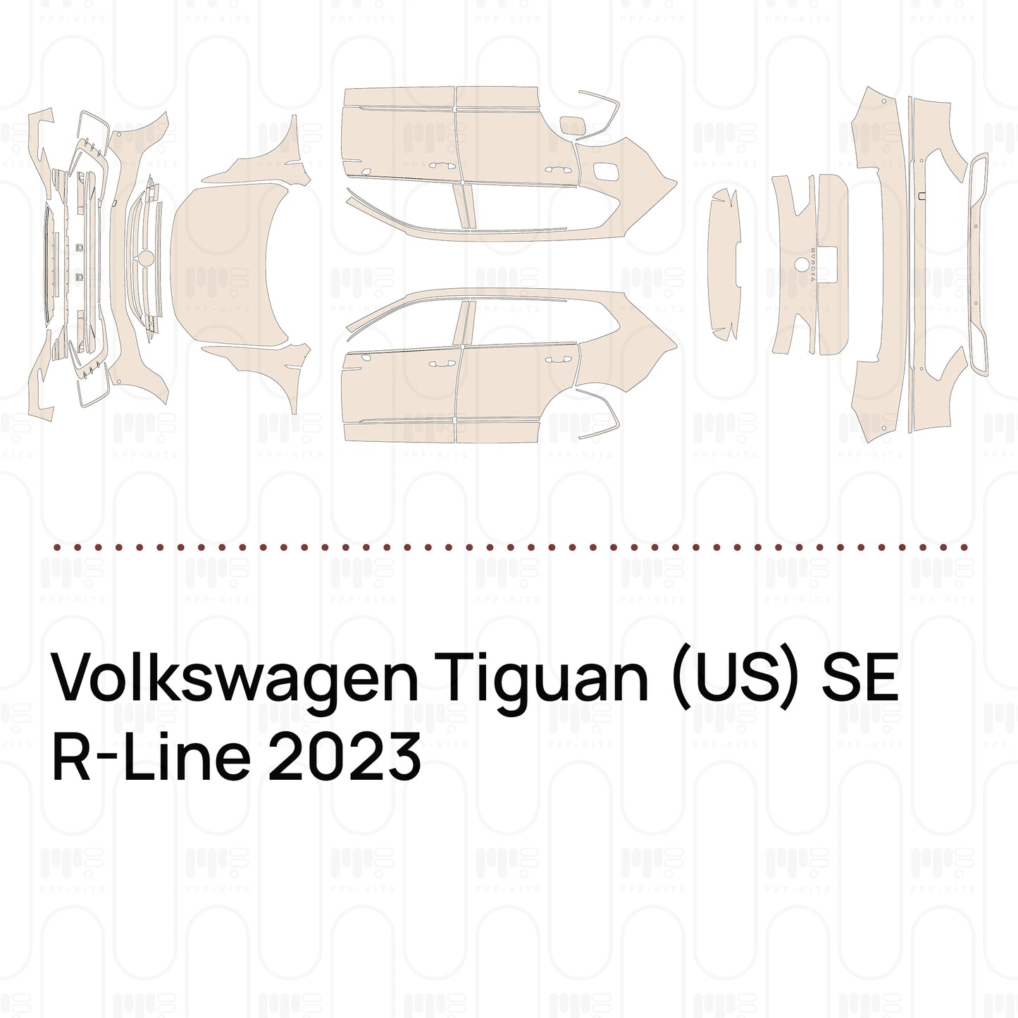 PPF precortado Volkswagen Tiguan (US) SE R-Line 2023