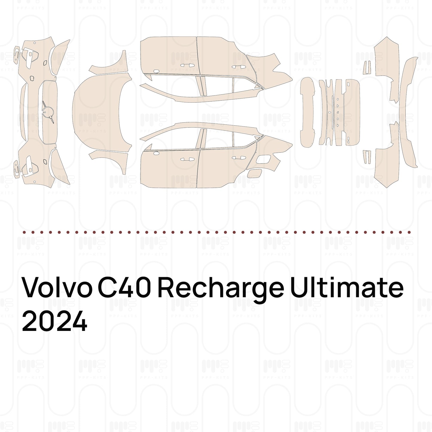 PPF precortado Volvo C40 Recharge Ultimate 2024