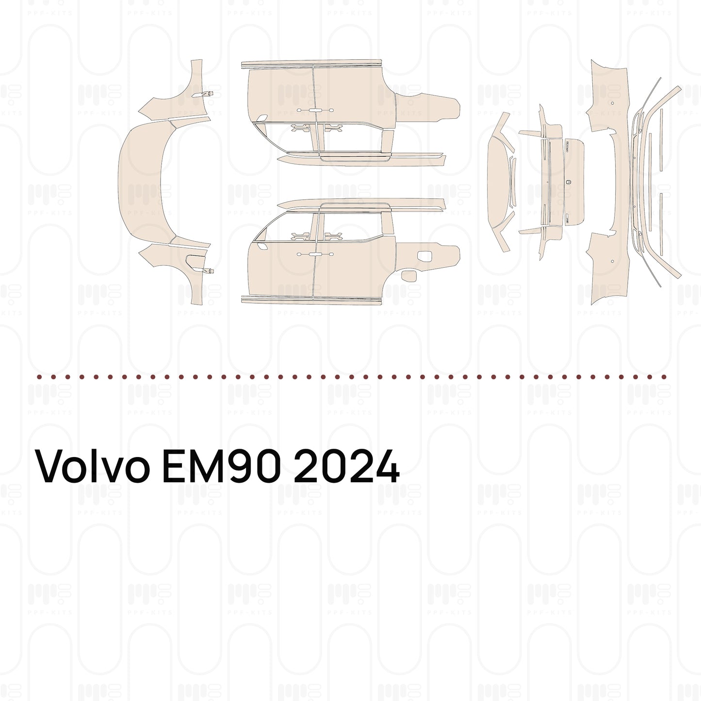PPF precortado Volvo EM90 2024
