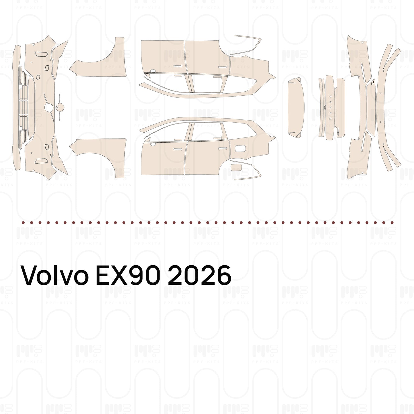 PPF precortado Volvo EX90 2026