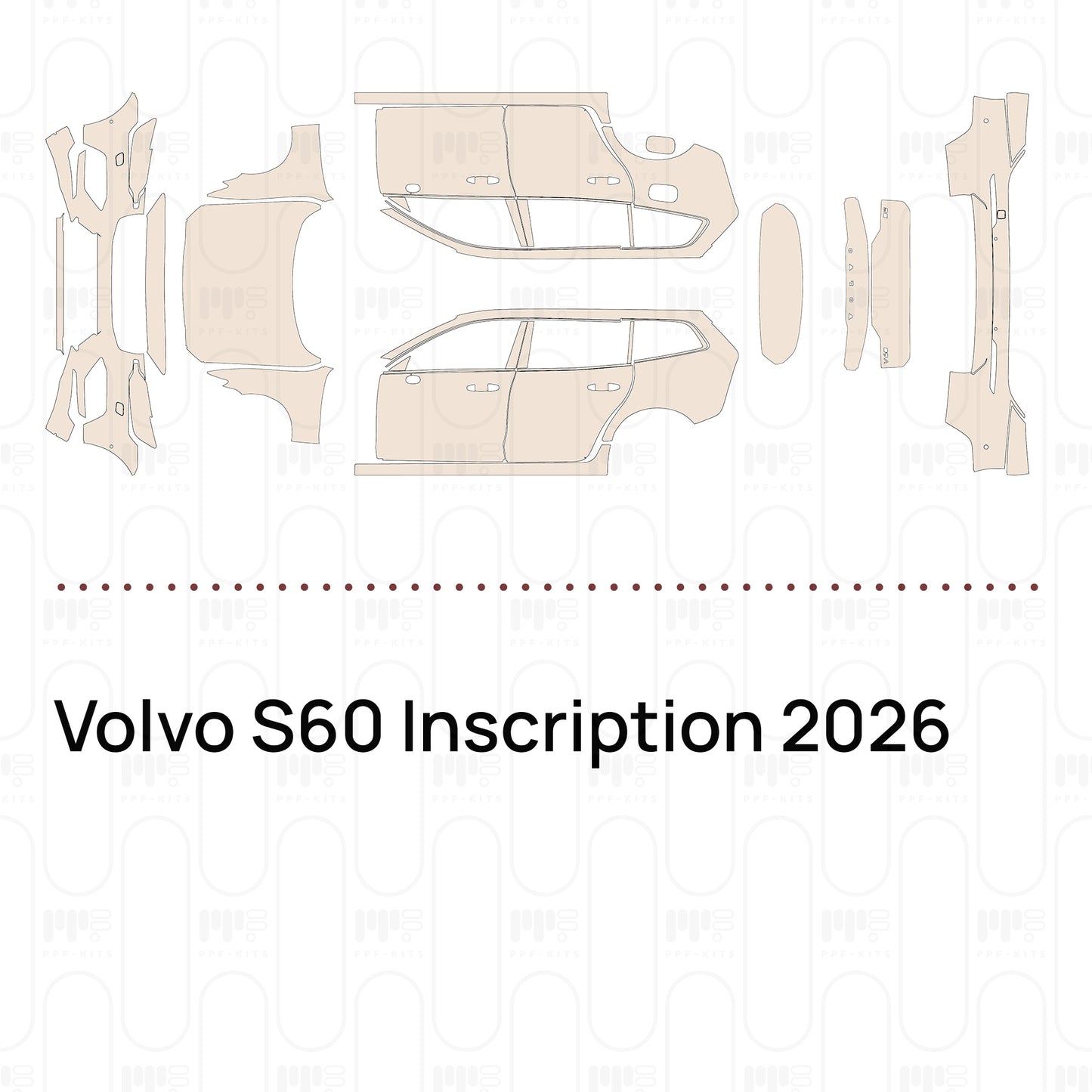 PPF precortado Volvo S60 Inscription 2026