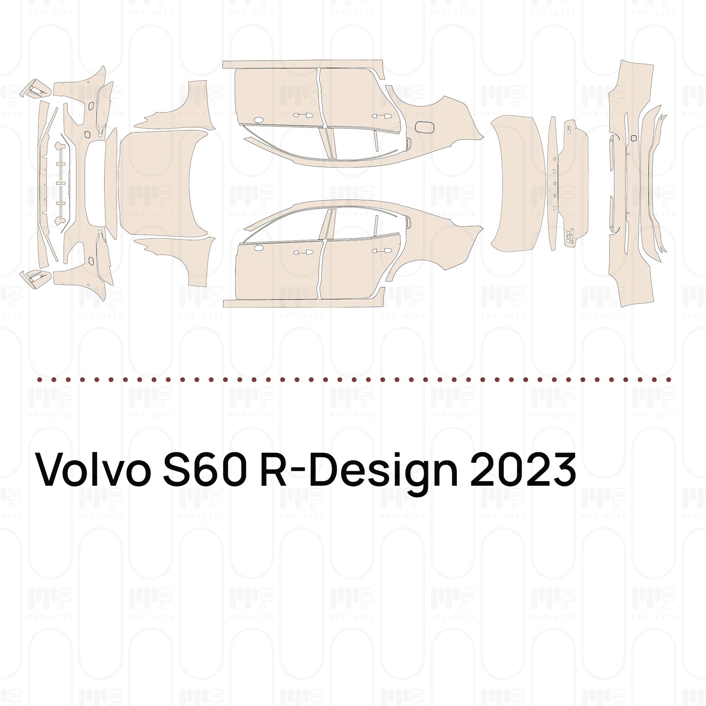 Pre-Cut PPF Volvo S60 R-Design 2023