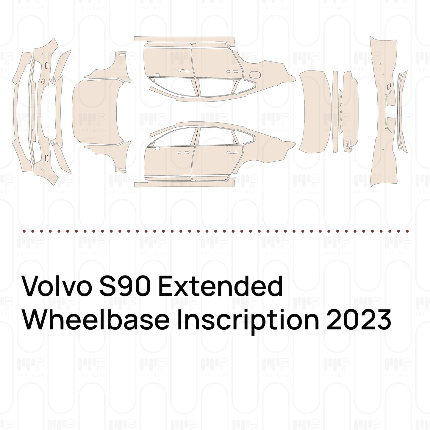 Pre-Cut PPF Volvo S90 Extended Wheelbase Inscription 2023