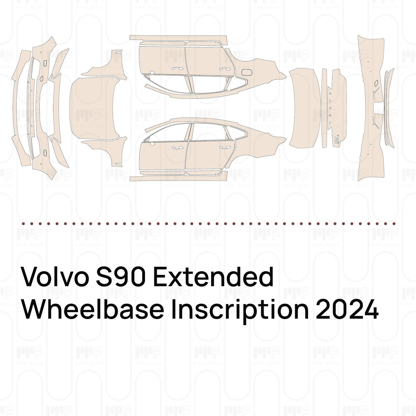 PPF precortado Volvo S90 Extended Wheelbase Inscription 2024