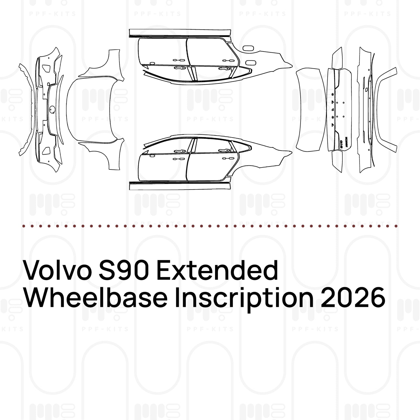 Pre-Cut PPF Volvo S90 Extended Wheelbase Inscription 2026