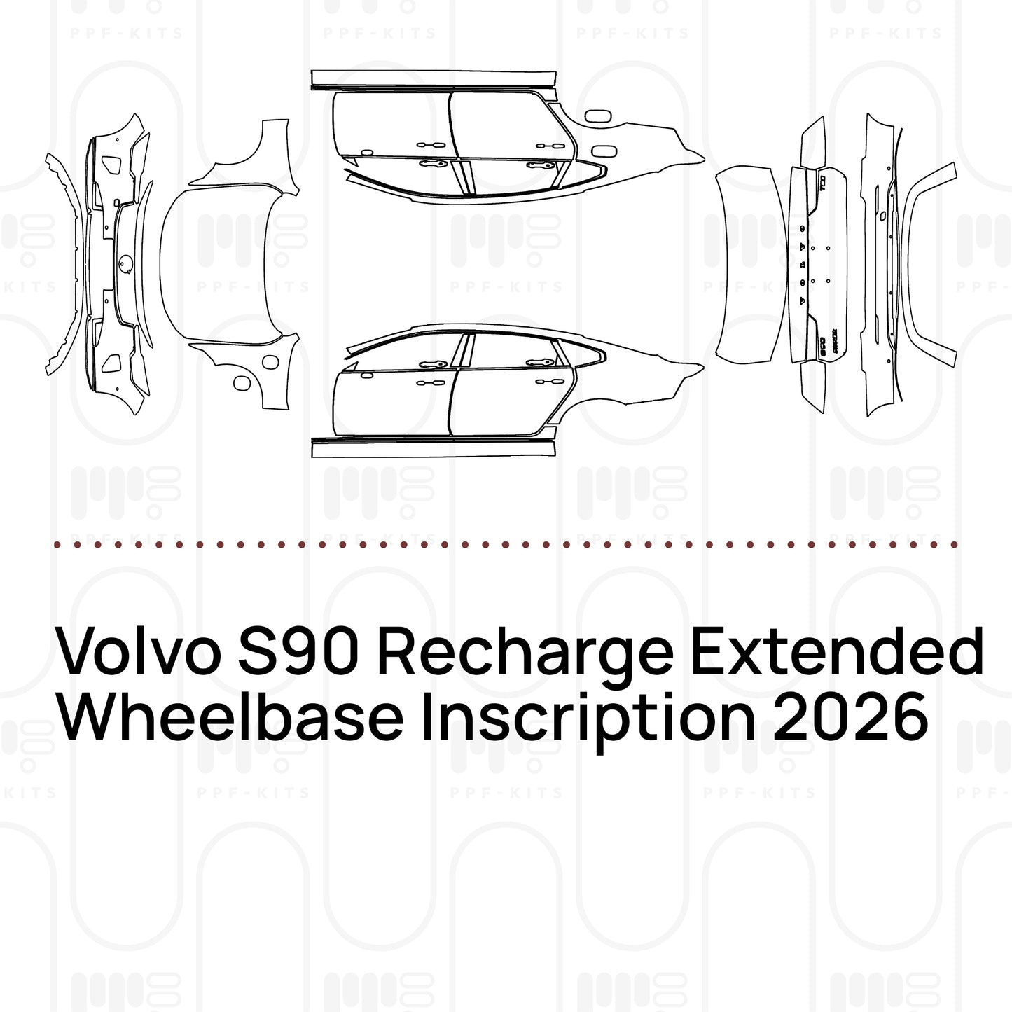 Pre-Cut PPF Volvo S90 Recharge Extended Wheelbase Inscription 2026