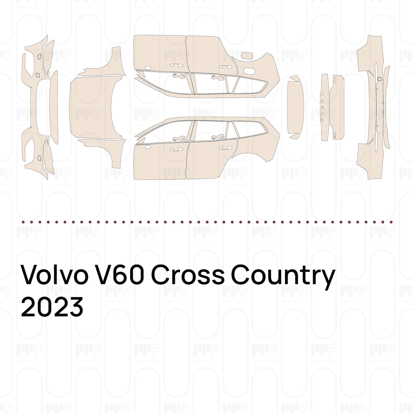 PPF precortado Volvo V60 Cross Country 2023