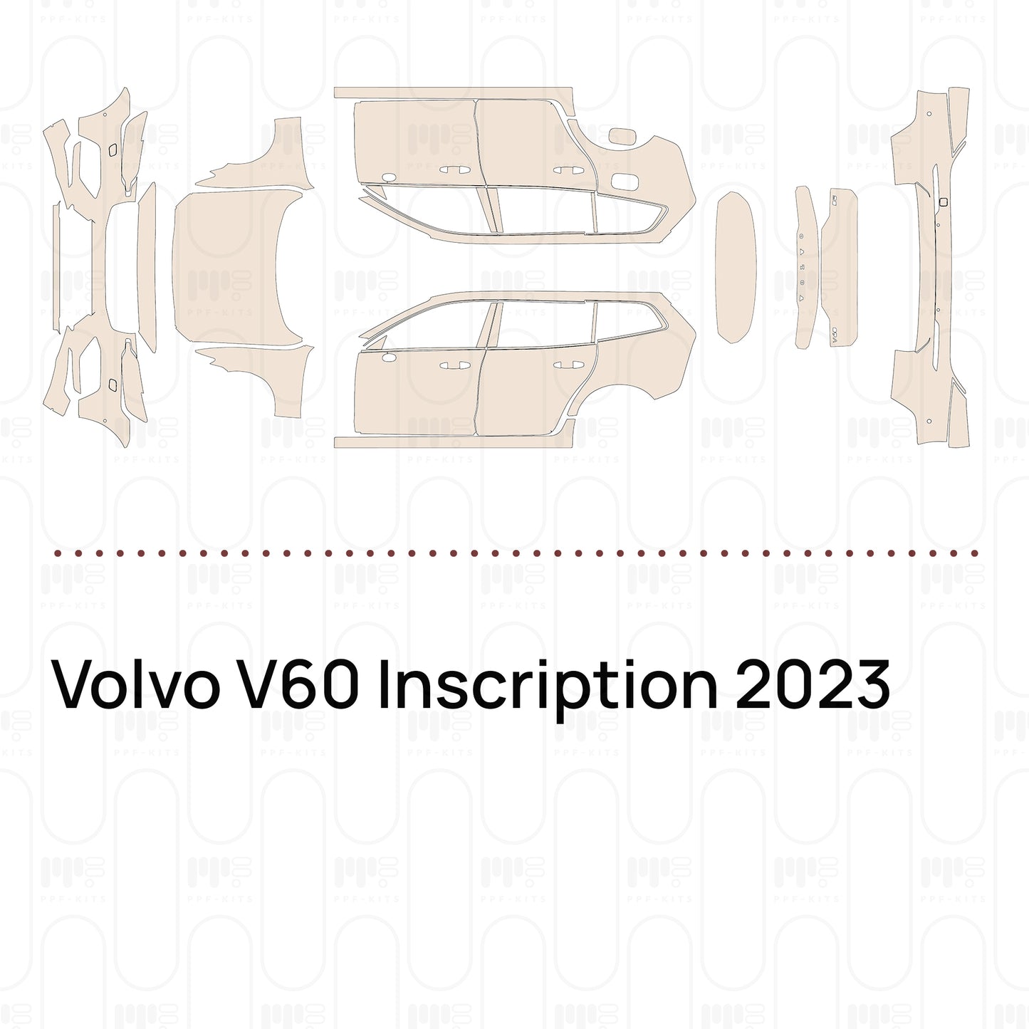 PPF precortado Volvo V60 Inscription 2023