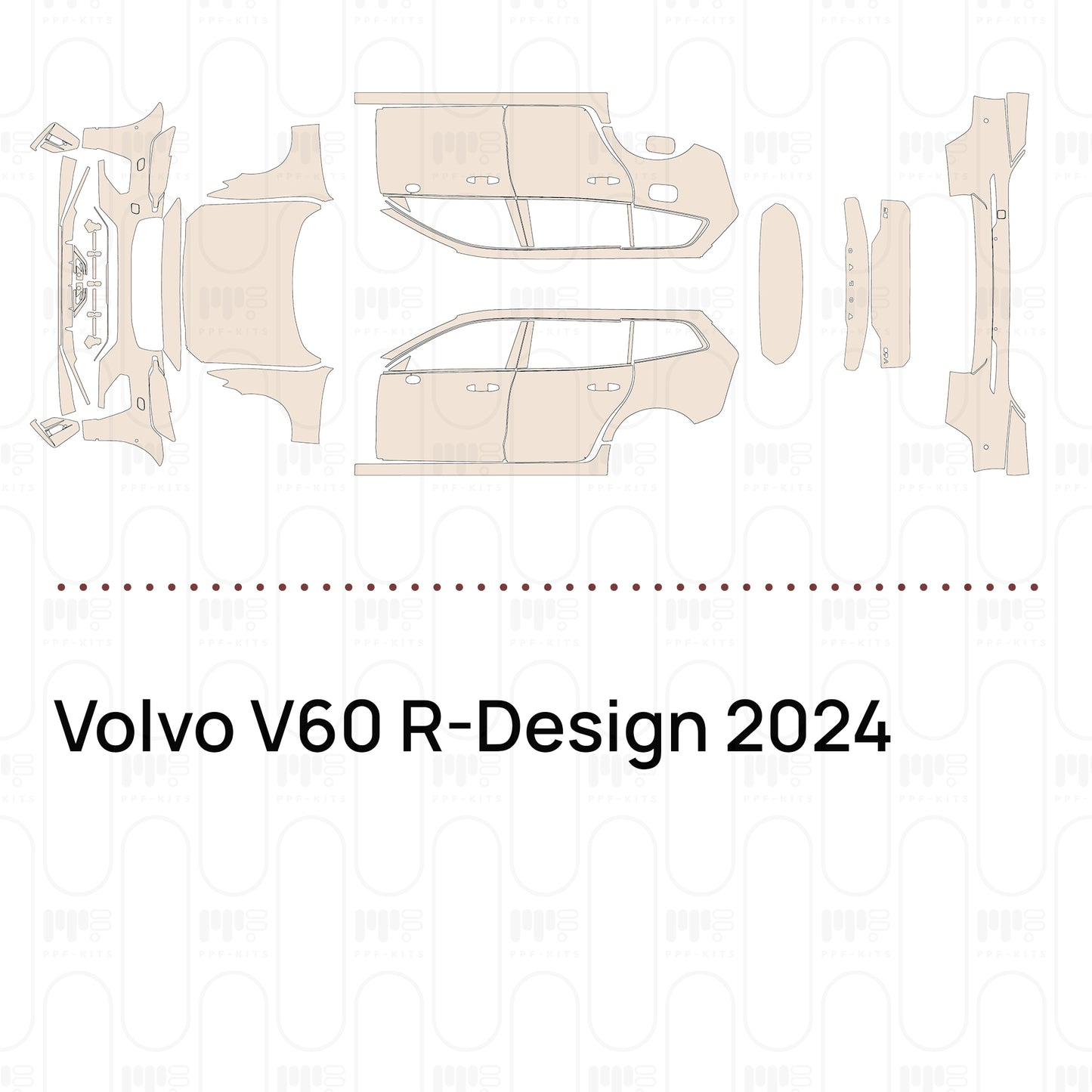 PPF precortado Volvo V60 R-Design 2024
