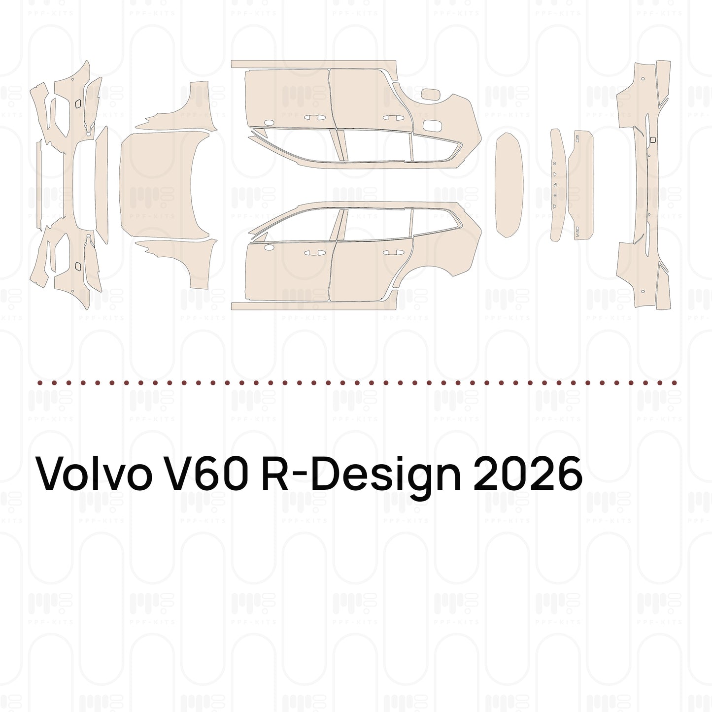 PPF precortado Volvo V60 R-Design 2026