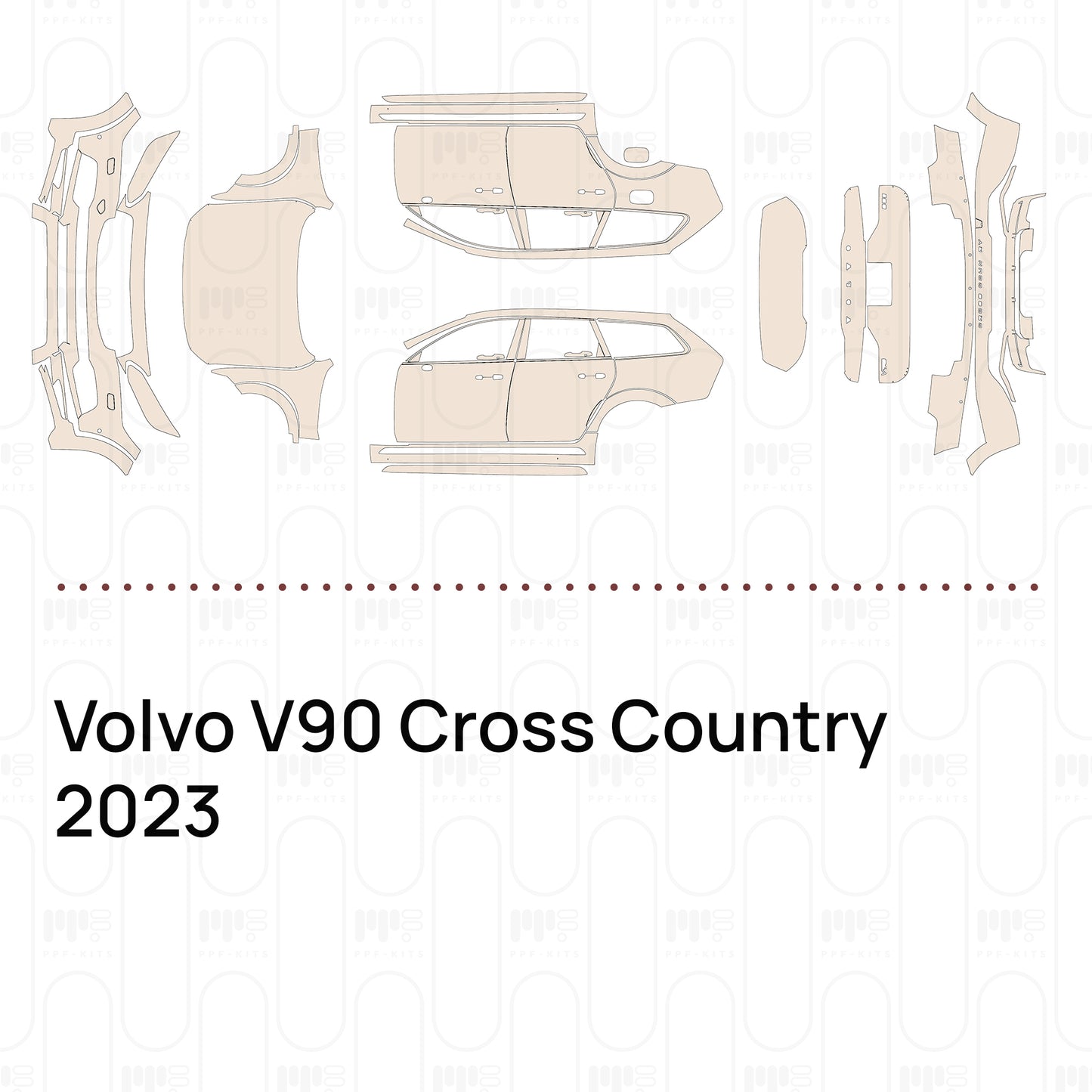 PPF precortado Volvo V90 Cross Country 2023