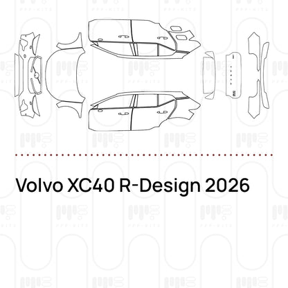 Pre-Cut PPF Volvo XC40 R-Design 2026