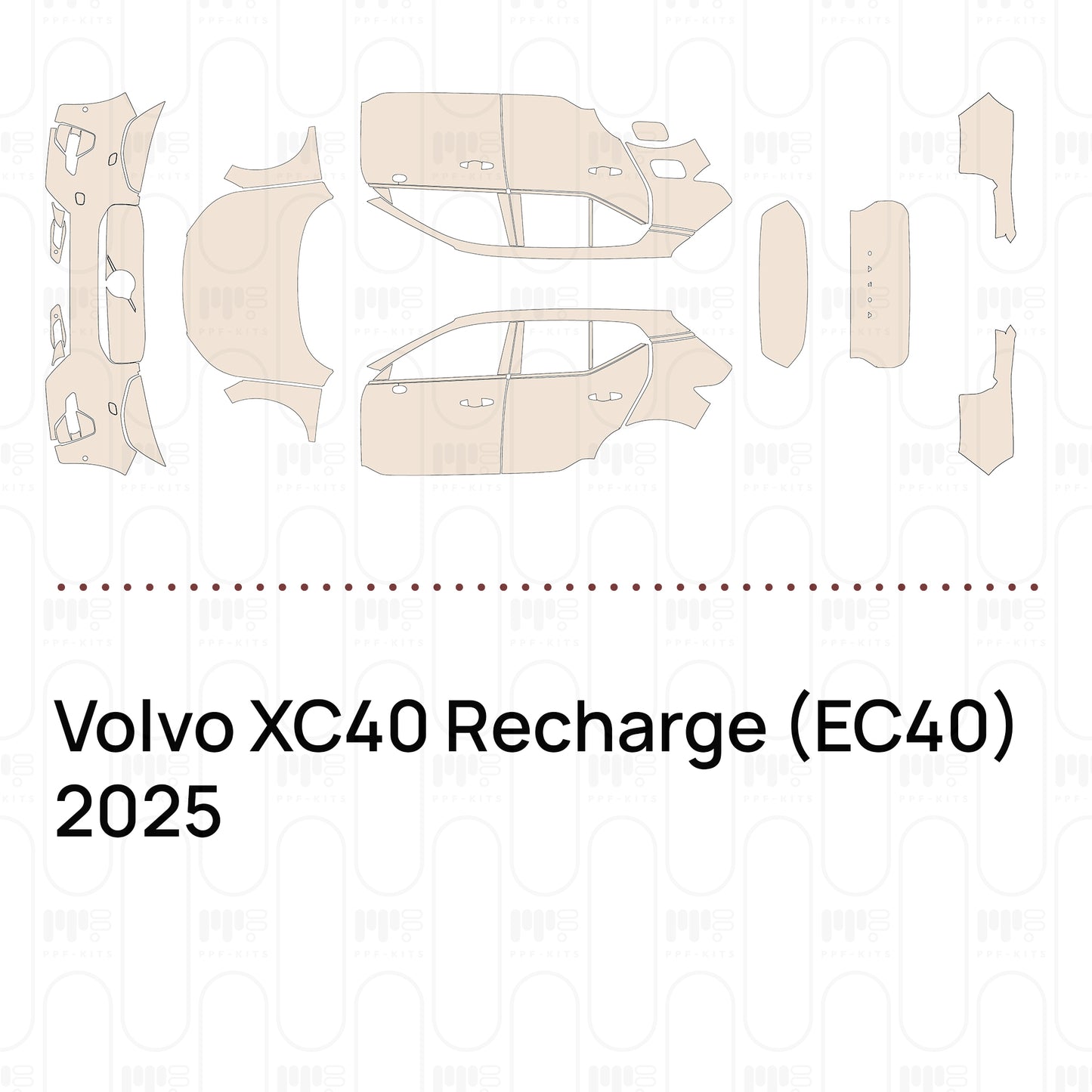 PPF precortado Volvo XC40 Recharge (EC40) 2025