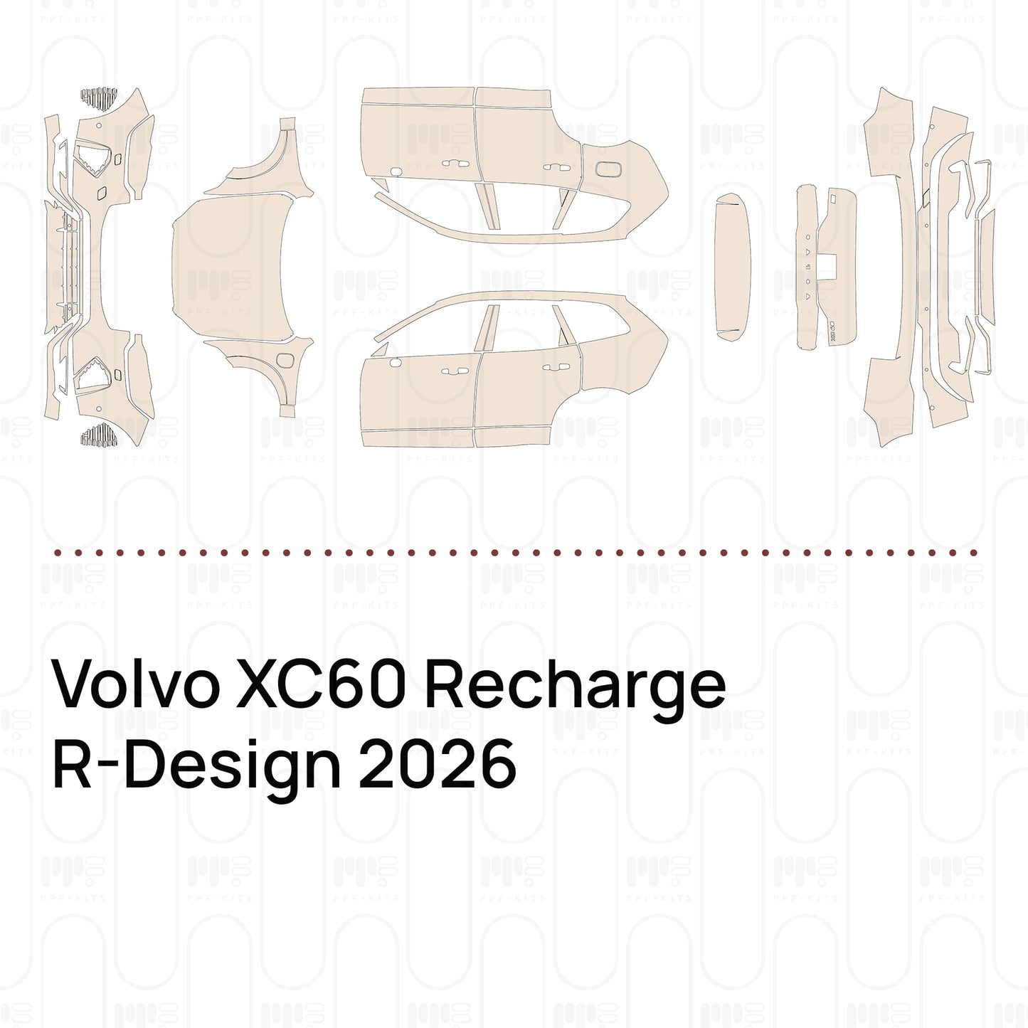 PPF precortado Volvo XC60 Recharge R-Design 2026