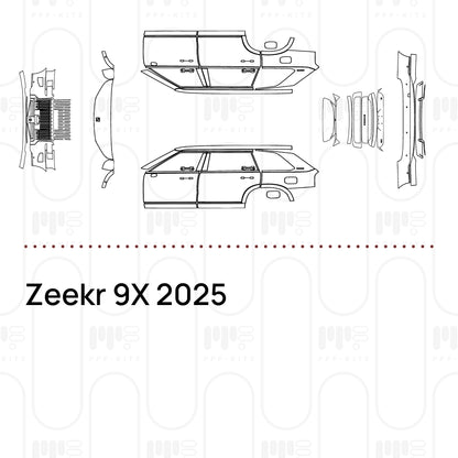 Pre-Cut PPF Zeekr 9X 2025